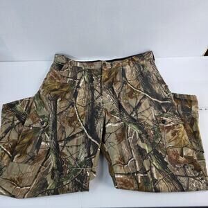 Liberty Men’s Camo Cargo Hunting Shorts 2XL 44/46 Realtree AP Outdoor Drawstring